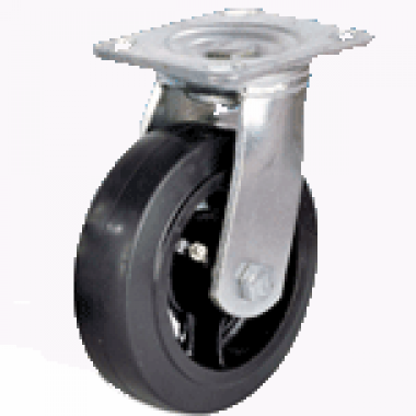 Колесо большегрузное обрезиненное поворотное (SCd63) 160 мм