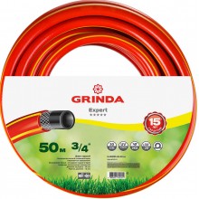Шланг GRINDA EXPERT поливочный, 30 атм., армированный, 3-х слойный, 3/4"х50м