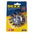 Щетка DEXX дисковая со шпилькой, жгутированные пучки стальной проволоки 0,5мм, d=75мм