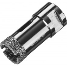 Алмазная коронка ЗУБР "ПРОФЕССИОНАЛ" универсальная для УШМ, сухое сверление, алмазы на вакуумной пайке,  посадка М14, d=25мм