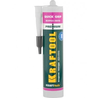 Клей монтажный KRAFTOOL KraftNails Premium KN-990, экспресс хватка, 310мл