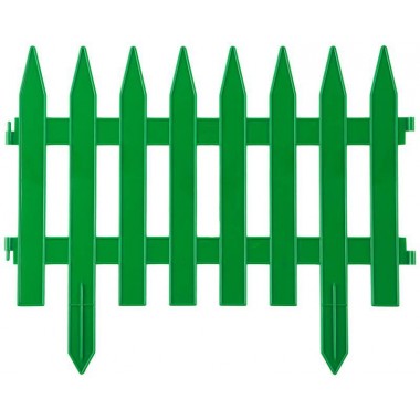 Забор декоративный GRINDA "КЛАССИКА", 28x300см, зеленый