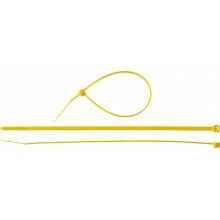Хомуты нейлоновые ЗУБР "МАСТЕР" желтые, 2,5 мм x 100 мм, 100 шт