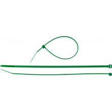 Хомуты нейлоновые ЗУБР "МАСТЕР" зеленые, 2,5 мм x 100 мм, 100 шт