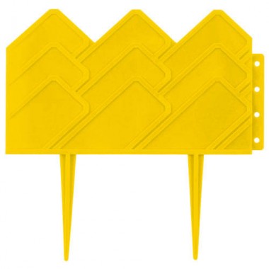 Бордюр декоративный GRINDA для клумб, 14х310см, желтый