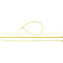 Хомуты нейлоновые ЗУБР "МАСТЕР" желтые, 3,6 мм x 300 мм, 100 шт