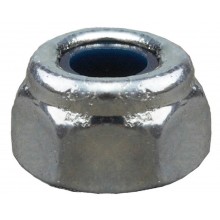 Гайка DIN 985 с нейлоновым кольцом, M5, 18 шт, кл. пр. 6, оцинкованная, ЗУБР