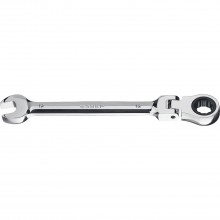 Комбинированный гаечный ключ трещоточный шарнирный 12 мм, ЗУБР