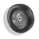 Колеса литая резина несимметричная ступица (колесные опоры, ролики) для тележек и тачек.