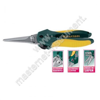 Ножницы KRAFTOOL 40000-1_z01 технические прямые универсальные, усиленные лезвия