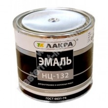 Эмаль ЛАКРА НЦ-132, коричневый, 1,7кг металлическая банка