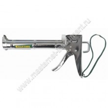 Пистолет KRAFTOOL INDUSTRIAL 06671, для герметиков, полукорпусной, хромированный, 320 мл