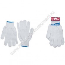 Трикотажные перчатки ЗУБР ЭКСПЕРТ 11450-S, 12 класс вязки, х/б,  размер S - M
