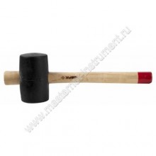 Киянка резиновая ЗУБР МАСТЕР 2050-75_z01, с деревянной ручкой, 0,68 кг, 75 мм