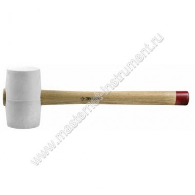 Киянка резиновая ЗУБР МАСТЕР 20511-900_z01, белая, с деревянной рукояткой, 0,9 кг