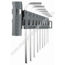 Набор имбусовых ключей ЗУБР ЭКСПЕРТ 2745-3-1_z01 длинные, Cr-Mo, пластиковый футляр, HEX 1,5-10мм, 9 штук.
