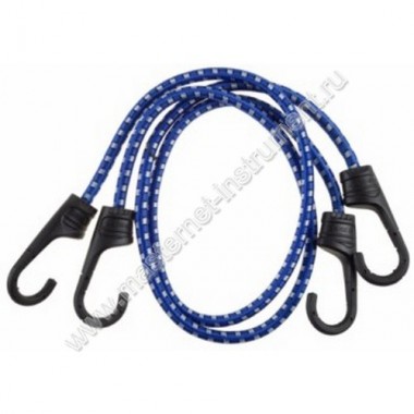 Крепежный шнур ЗУБР ЭКСПЕРТ 40508-080, выполнен из резины, пластиковые крюки, длина 80 см, диаметр 8 мм, 2 штуки.