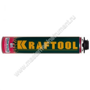 Монтажная пена KRAFTOOL INDUSTRY 41186 KRAFTFLEX PROFI, противопожарная, для монтажного пистолета, 750мл