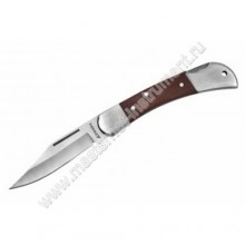 Средний складной нож STAYER 47620-1_z01, рукоятка с деревянными накладками, нержавеющее лезвие.