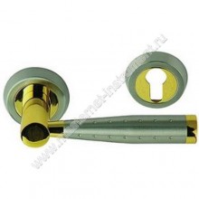 Межкомнатные дверные ручки LEGIONER 53057-SG-G, цвет - матовое золото и золото