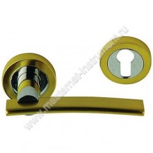 Межкомнатные дверные ручки LEGIONER 53083-SG-N, цвет - матовое золото и никель