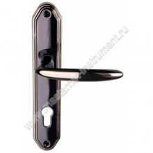 Дверные ручки LEGIONER 53139-BN-G с панелью, тип H, цвет - черный никель и золото