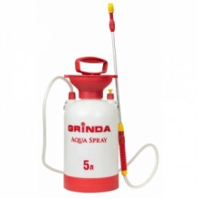 Садовый опрыскиватель GRINDA  Aqua Spray  8-425115_z01, широкая горловина, устойчивое дно, алюминиевый удлинитель, объем 5л 