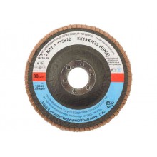 Шлифовальный круг ЗУБР 36596-125-80 лепестковый торцевой, тип КЛТ 1, электрокорунд циркониевый, зернистость Р80, размер 125х 22,2 мм
