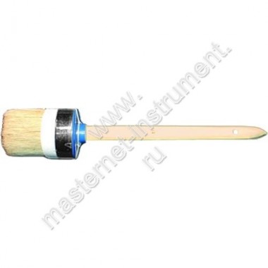 Кисть круглая ЗУБР УНИВЕРСАЛ-МАСТЕР, светлая щетина, деревянная ручка, N16/55 мм