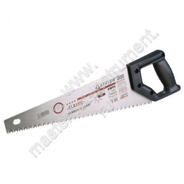 Ножовка STAYER UNIVERSAL по дереву, 2-компонентная пластиковая ручка, закаленный универсальный зуб, TPI 7 ( 3,5 мм ), 400 мм