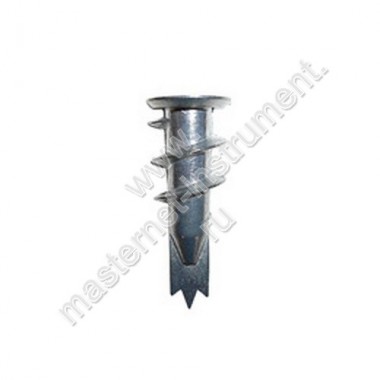 Дюбель ЗУБР со сверлом, для гипсокартона, металлический, ТФ 5, 33 мм, 50 шт