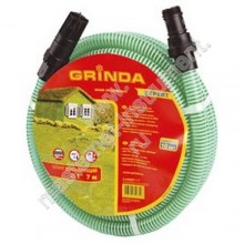Шланг GRINDA для забора воды из скважин, спиральноармированный, с фильтром и обратным клапаном, 7 метров