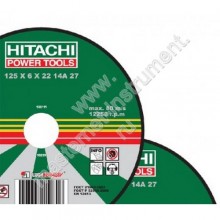Круг отрезной HITACHI по металлу, А24 (14А) 115х1.2х22, 11512HR