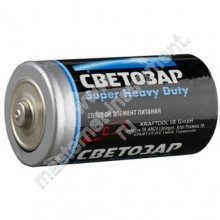 Батарейка СВЕТОЗАР SUPER HEAVY DUTY солевая в термоусадочной пленке, 2хD, 1,5В
