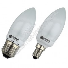 Энергосберегающая лампа СВЕТОЗАР СВЕЧА, цоколь E27(стандарт), теплый белый свет (2700 К), 6000 час, 7Вт(35)